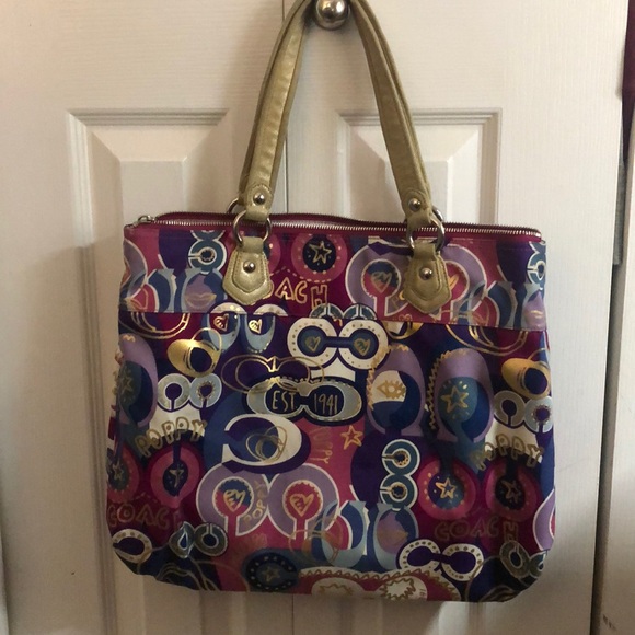 Coach Poppy POP C Glam Tote - Picture 2 of 6